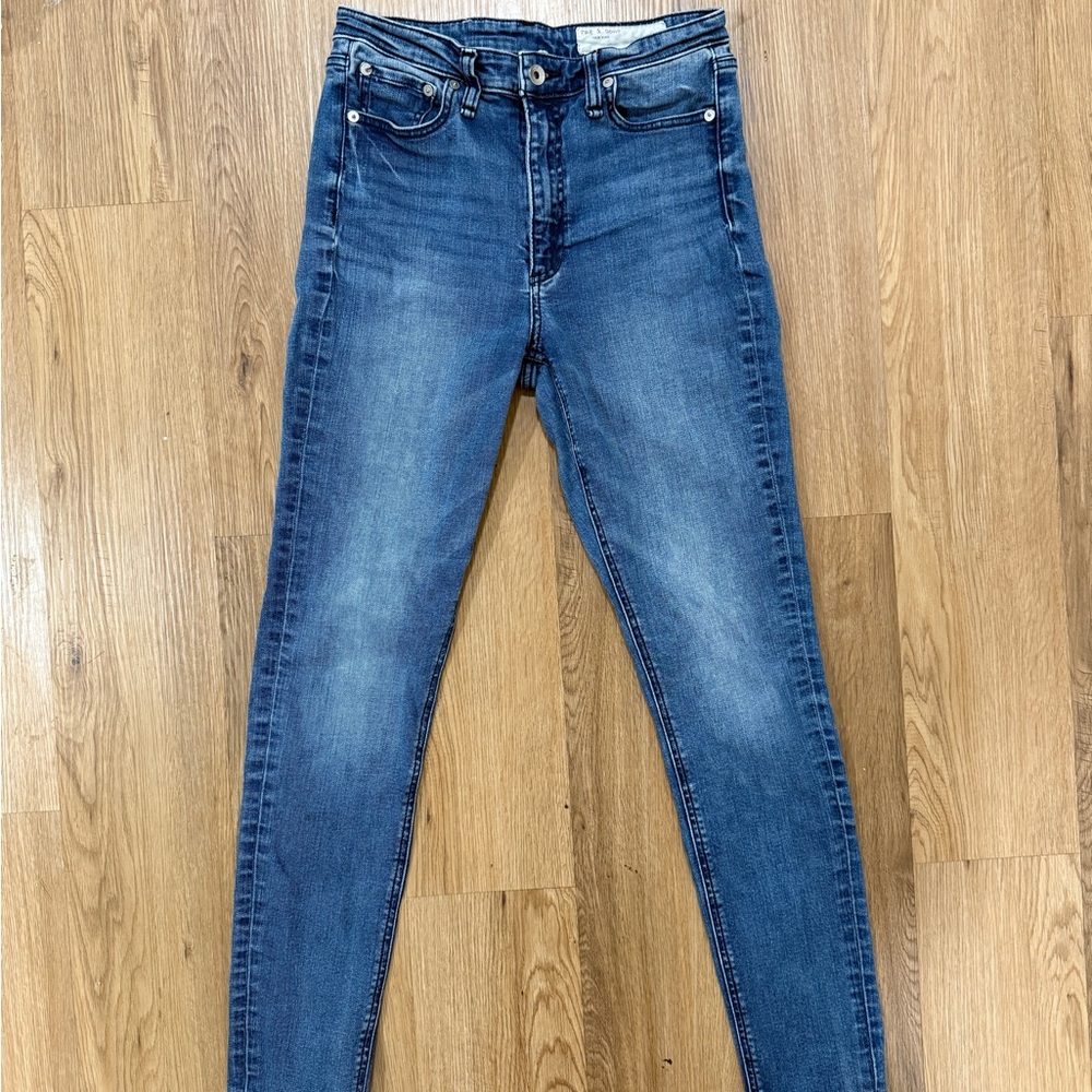 Rag & Bone High-Rise Skinny Jeans Women’s Size 27 Medium Wash